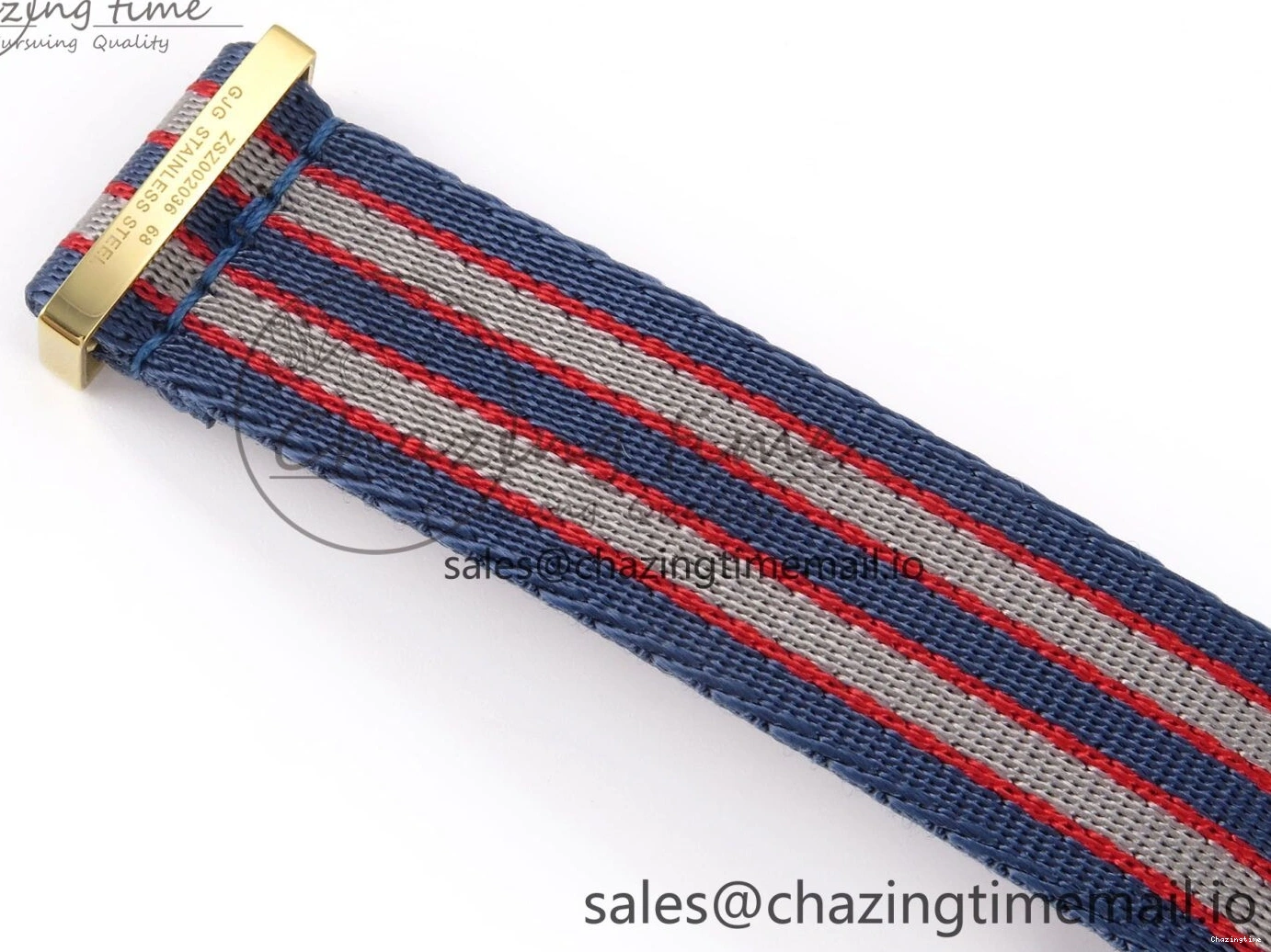 0408 Seamaster 300m Diver YG OMF 1:1 Best Edition Blue Orange Ceramic White Dial on Blue Nato Strap A Colorful 7704